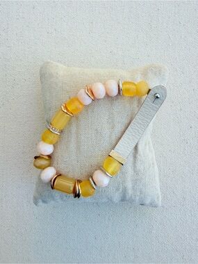 *Story Beads Bracelet Band* KEEP COLLECTIVE Retired Rose Quartz